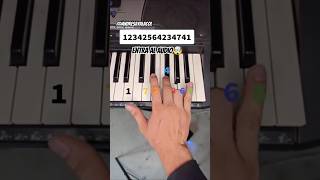 Mágic Song Howard Tutorial Piano Full Easy Foryou Share fyp short viral music [upl. by Analrahc]