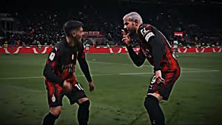 Theo hernandez vs Brahim diaz celebration 💫🇨🇵🇪🇦 [upl. by Amathiste]