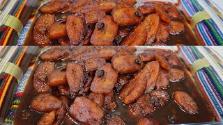 Receta de Plátanos en Gloria postre típico guatemalteco [upl. by Casavant]