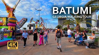 Batumi Georgia evening walking tour 4K 60 FPS  Batumi Boulevard in summer 2024 [upl. by Wohlert]