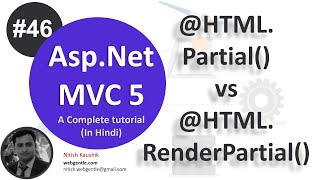 46 HtmlPartial vs HtmlRenderPartial  mvc tutorial for beginners in net c [upl. by Frisse]