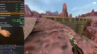 WR HalfLife in 2419 speedrun with save warping WON [upl. by Anileda625]