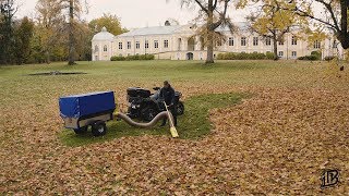 LEAF VACUUM TRAILER in action [upl. by Hegyera]