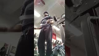 BARBELL BICEP CURLS powerbuilding selfimprovement motivation [upl. by Mchail]