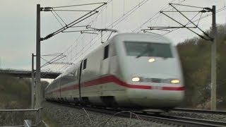 ICESchnellfahrstrecke HannoverGöttingen  HighSpeed [upl. by Atteuqahc]