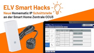 Neue Homematic IP Schnittstelle für Smart Meter  digitale Stromzähler an der CCU3  ELV Smart Hacks [upl. by Allistir]