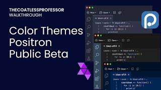 Positron IDE with Editor Color Themes Public Beta [upl. by Yenor]