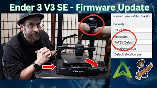 How to Update the Firmware on Creality Ender 3 V3 SE  3D Printer [upl. by Ynaitirb]