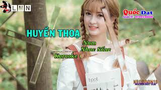 Karaoke  Huyền Thoại Nàng Tiên Cá  Tone Nam  ChaCha Max 2019 [upl. by Eeram545]