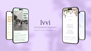 Presentamos Ivvi Crea invitaciones digitales rápido fácil y gratis [upl. by Chloe]