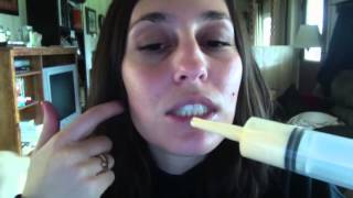 Eating with a syringe  jaw wired shut tutorial [upl. by Ennaeiluj]