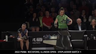 2022 PWBA Rockford Open Stepladder Match 1  Stefani Johnson vs Shannon OKeefe [upl. by Norrahs]