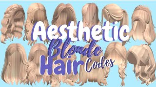 aesthetic BLONDE hair codes for Bloxburg  roblox [upl. by Ereveneug456]