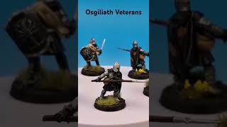 Osgiliath Veterans Gondor  painted MESBG lordoftherings middleearth warhammer gamesworkshop [upl. by Jadd]