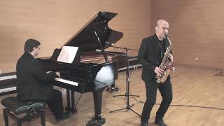 Rhapsody for saxophone and piano A Waignein 3rd mov [upl. by Kcered]