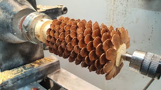 Woodturning  The Pinecone Coffee Mug [upl. by Dyoll]