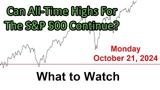 SampP 500 What to Watch for Monday October 21 2024 [upl. by Cayser807]