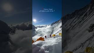 Lhotse 4th highest peak nepal Views that are out of this world at7000m above sealevelblacktronado [upl. by Adoree]