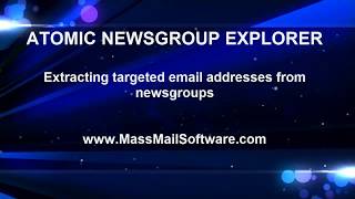 Atomic Newsgroup Explorer — Web Email Extractor [upl. by Nette]