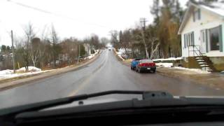 Driving through Minto NB  time lapse effect  HD [upl. by Ahterod]