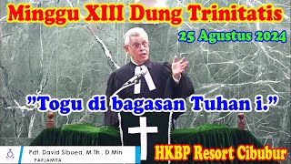 Pendeta David Farel Sibuea MTh MDiv Minggu XIII Dung Trinitatis HKBP Resort Cibubur 25 Agust 2024 [upl. by Jorry]