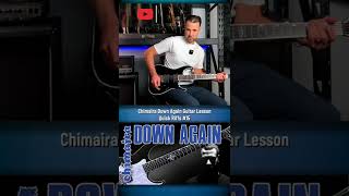 🎸Chimaira DOWN AGAIN Guitar Lesson shorts [upl. by Lleval]