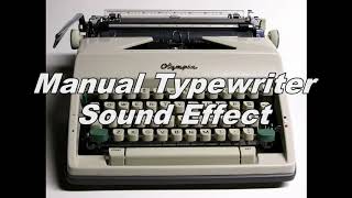 Typewriter Sound Effect [upl. by Barnard]