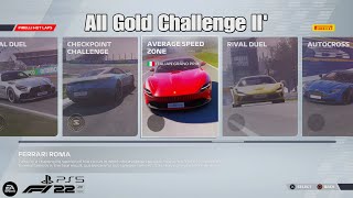 F1 22 PS5  Pirelli Hot Laps Supercar Challenge II All Gold quotGuidesquot [upl. by Eppillihp260]