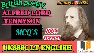 Alfred Lord Tennyson mcqsukssscLt [upl. by Samanthia]