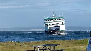 Wsf Salish Ferry in storm from Port Townsend to Coupeville May 23 2017 [upl. by Coreen]