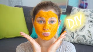 DIY  Test du Masque au Curcuma [upl. by Htinnek]