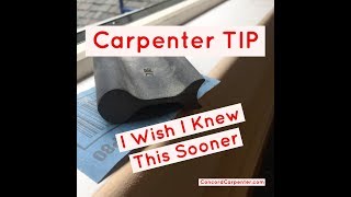 Finish Carpentry Tip  Contoured Sanding Guides [upl. by Kariv]