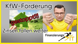 KfWFörderung gestoppt Zinsen fallen weiter [upl. by Leonhard]