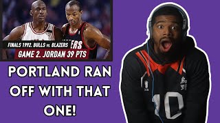 1992 NBA Finals Portland vs Chicago Game 2 PT 33  NBA Reaction [upl. by Hattie66]