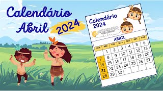 Calendário Abril 2024 [upl. by Maibach]