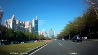 Video From Azdome GS65H Novatek96655 GPS Dual Lens Dashcam [upl. by Marshal884]