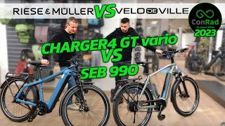 Riese amp Müller Charger4 GT vario VS Velo de Ville SEB 990 [upl. by Hsepid]