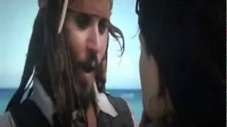 Pirates of the Caribbean 4 Clip  Jack And Angelica Island Scene [upl. by Tisman746]