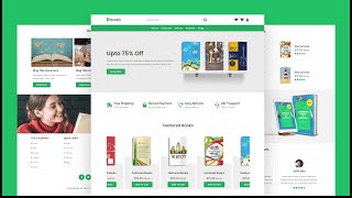 Create A Responsive Online Book Store Website Design Using HTML  CSS  JavaScript  Step By Step [upl. by Eivla]