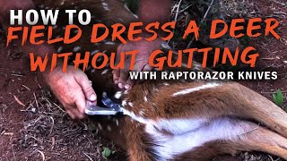 How to field dress a deer without gutting by Raptorazor [upl. by Kan733]