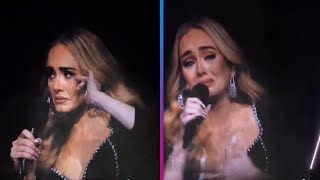 Adele Moved to TEARS During Concert After Sharing Emotional Moment With Fan [upl. by Naujahs]