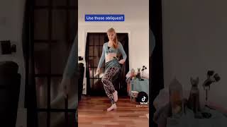 Learn belly dance  one legged hip drop challenge [upl. by Amice]