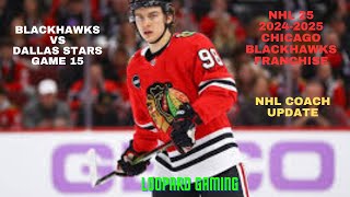 NHL 25 Chicago Blackhawks vs Dallas Stars Grudge Match Franchise Game 15 PS5 [upl. by Trinidad]