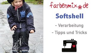 Softshell Verarbeitung Tipps von Sabine von farbenmix [upl. by Amehr826]