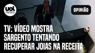 Bolsonaro e joias Vídeo mostra sargento tentando recuperar joias na Receita revela TV [upl. by Eehtomit26]