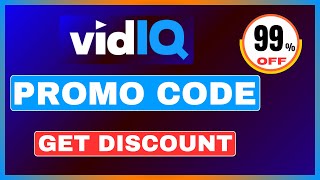 vidIQ Promo Code 2024  Get vidIQ Discount Coupon Code [upl. by Ahsitan]