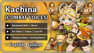 Kachina  All Combat Voice Lines ENGLISH Voice Over  Genshin Impact  M0har1b [upl. by Assir137]