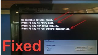 Fixed no bootable device found  dellhp pc  tarowala tech [upl. by Yortal]