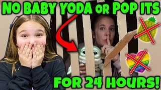 24 Hours With No Pop Its Or Baby Yoda Mom Goes To Box Fort Jail [upl. by Lihp280]