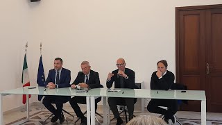 Conferenza Stampa Chiarimenti e aggiornamenti sulla crisi idrica [upl. by Skrap85]